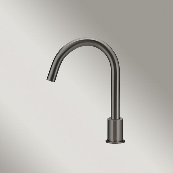 Meir Round Hob Mounted Swivel Spout Shadow Gunmetal