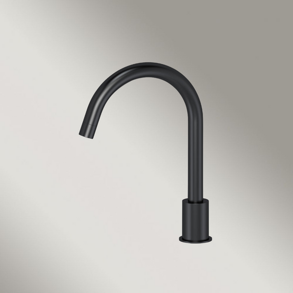 Meir Round Hob Mounted Swivel Spout Matte Black