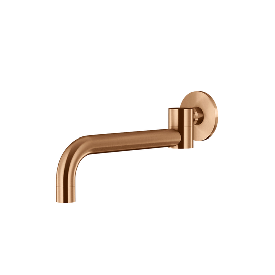 Round Swivel Wall Spout Lustre Bronze