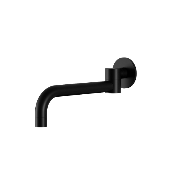 Meir Round Swivel Wall Spout Matte Black
