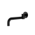 Meir Round Swivel Wall Spout Matte Black