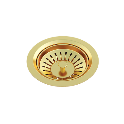 Meir Lavello Sink Strainer And Waste Plug Basket With Stopper Tiger Bronze