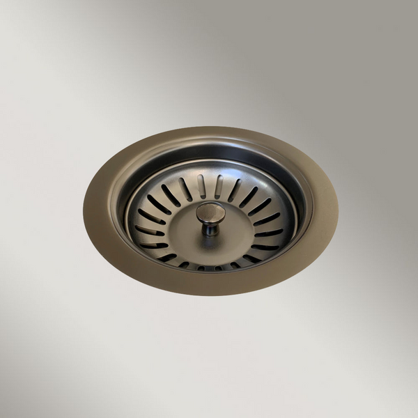 Meir Lavello Lavello Sink Strainer And Waste Plug Basket With Stopper Shadow Gunmetal
