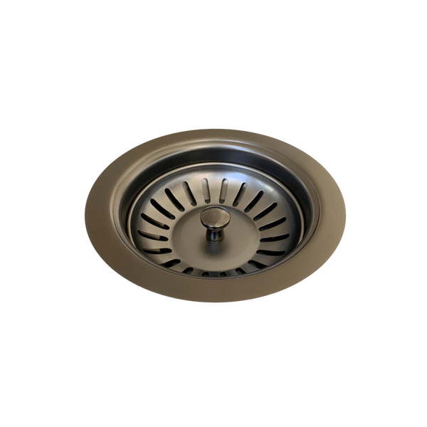 Meir Lavello Lavello Sink Strainer And Waste Plug Basket With Stopper Shadow Gunmetal