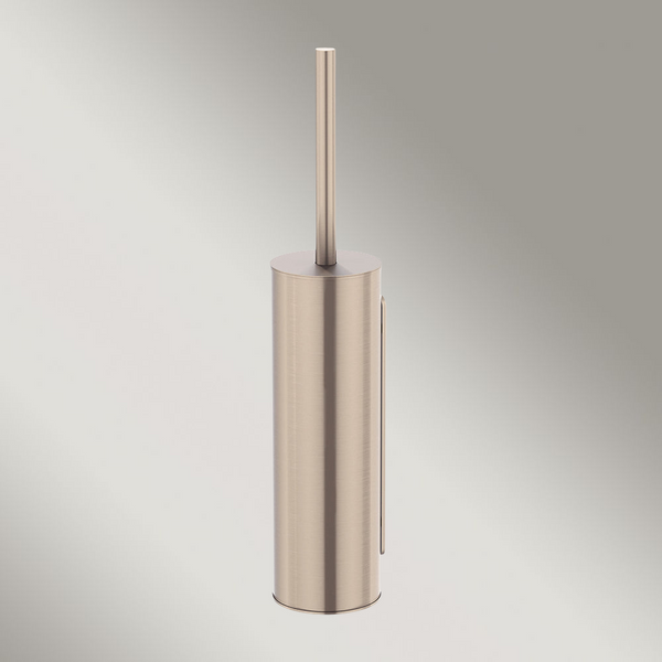 Meir Round Toilet Brush And Holder Champagne