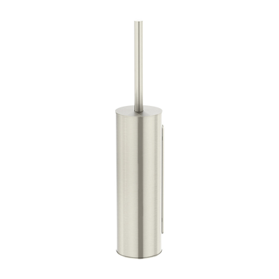 Meir Round Toilet Brush And Holder Brushed Nickel