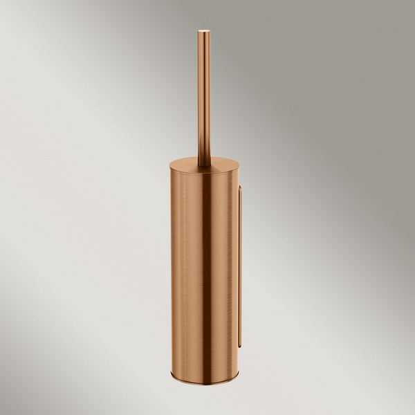 Meir Round Toilet Brush And Holder Lustre Bronze