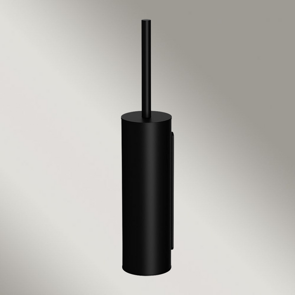 Meir Round Toilet Brush And Holder Matte Black