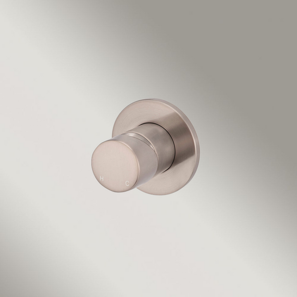 Meir Round Wall Mixer Pinless Handle (Trim Kit Only) Champagne