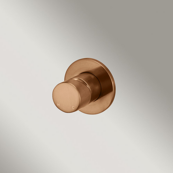 Meir Round Wall Mixer Pinless Handle (Trim Kit Only) Lustre Bronze