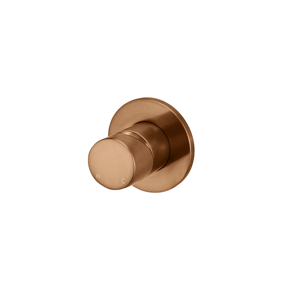 Meir Round Wall Mixer Pinless Handle (Trim Kit Only) Lustre Bronze