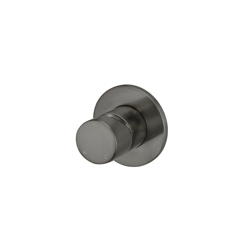 Meir Round Wall Mixer Pinless Handle (Trim Kit Only) Shadow Gunmetal ...