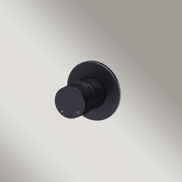 Meir Round Wall Mixer Pinless Handle (Trim Kit Only) Matte Black