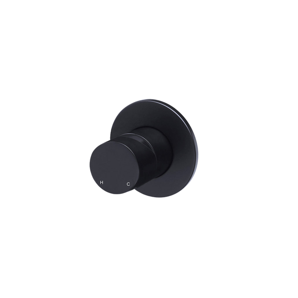 Meir Round Wall Mixer Pinless Handle (Trim Kit Only) Matte Black