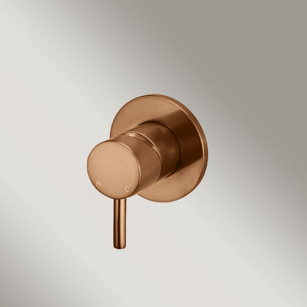 Meir Round Wall Mixer Short Pin-Lever (Trim Kit Only) Lustre Bronze