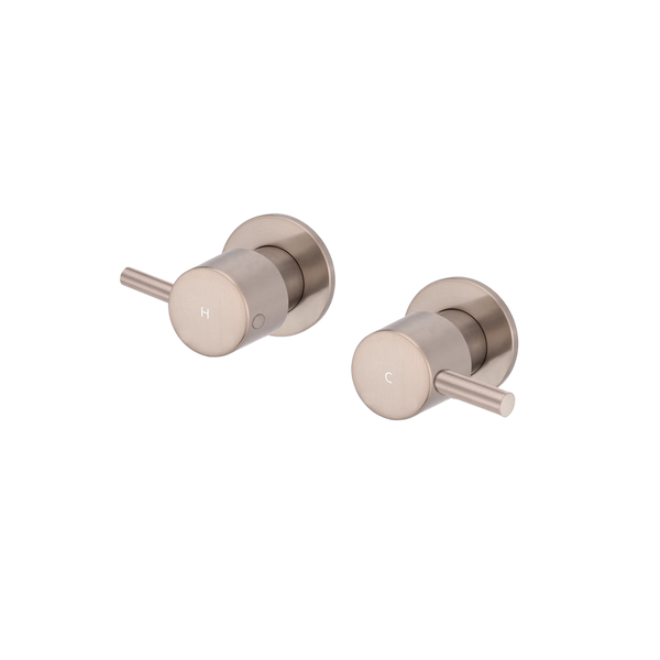 Meir Round Quarter Turn Wall Top Assemblies Champagne