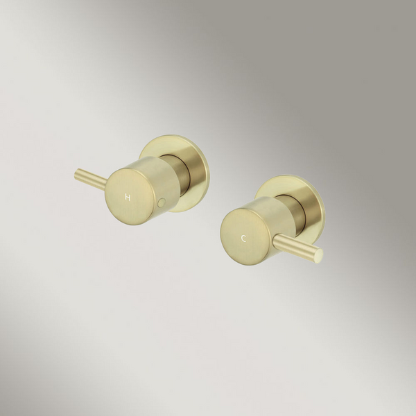 Meir Round Quarter Turn Wall Top Assemblies Tiger Bronze