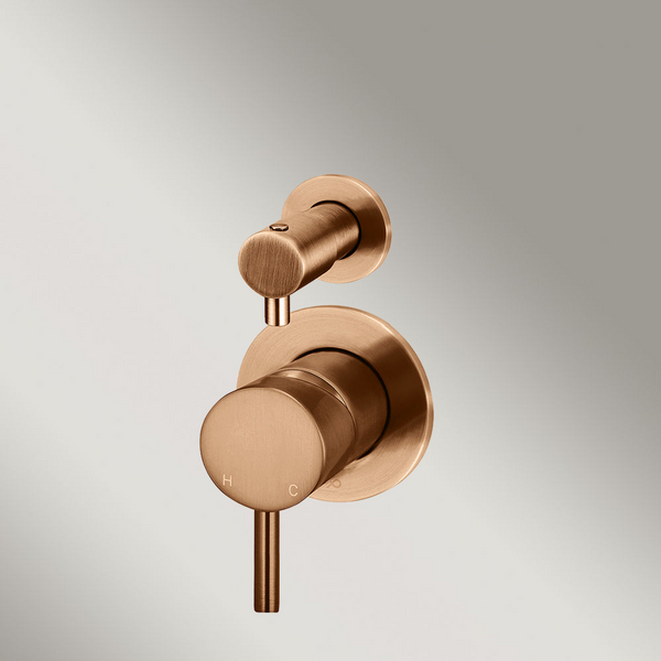 Meir Round Diverter Mixer (Trim Kit Only) Lustre Bronze