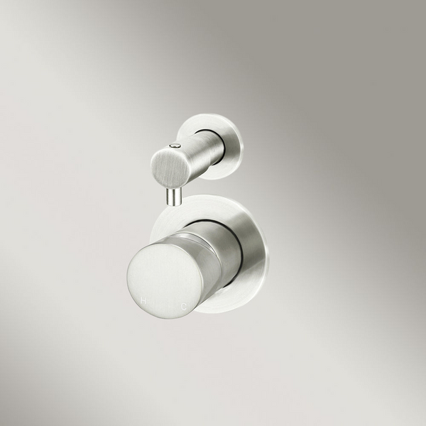 Meir Round Diverter Mixer Pinless Handle (Complete Kit) Brushed Nickel