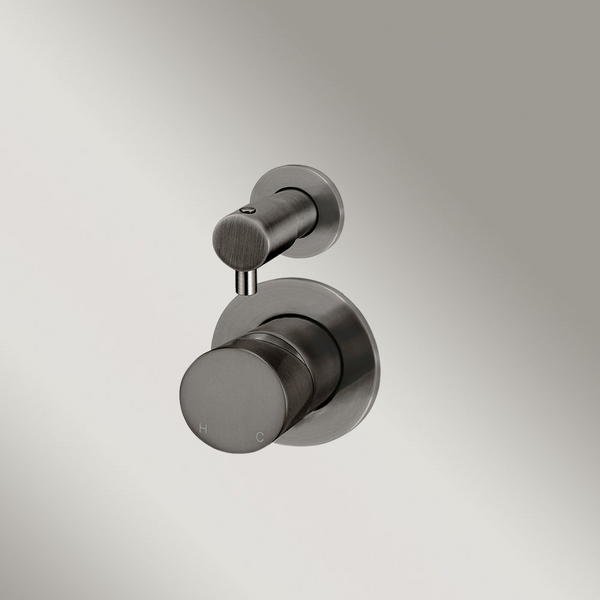 Meir Round Diverter Mixer Pinless Handle (Trim Kit Only) Shadow Gunmetal