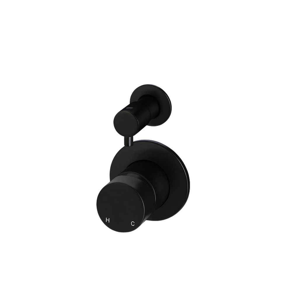 Meir Round Diverter Mixer Pinless Handle (Trim Kit Only) Matte Black ...