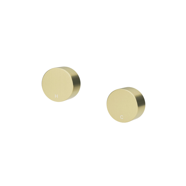 Meir Circular Wall Taps Tiger Bronze