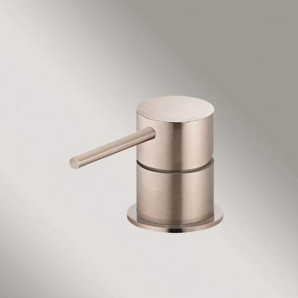 Meir Round Deck Mounted Mixer Champagne