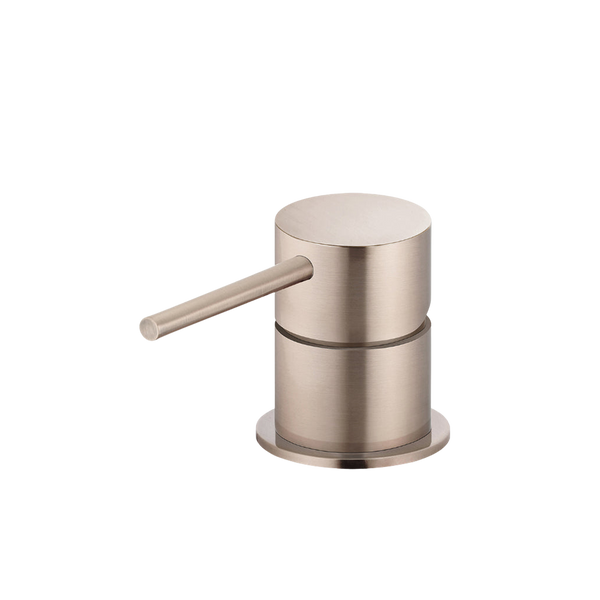 Meir Round Deck Mounted Mixer Champagne