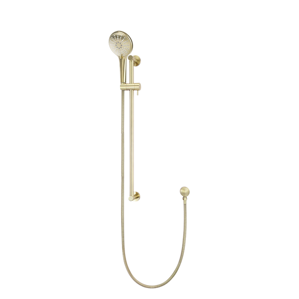 Meir Round Three Function Hand Shower On Rail Column Tiger Bronze