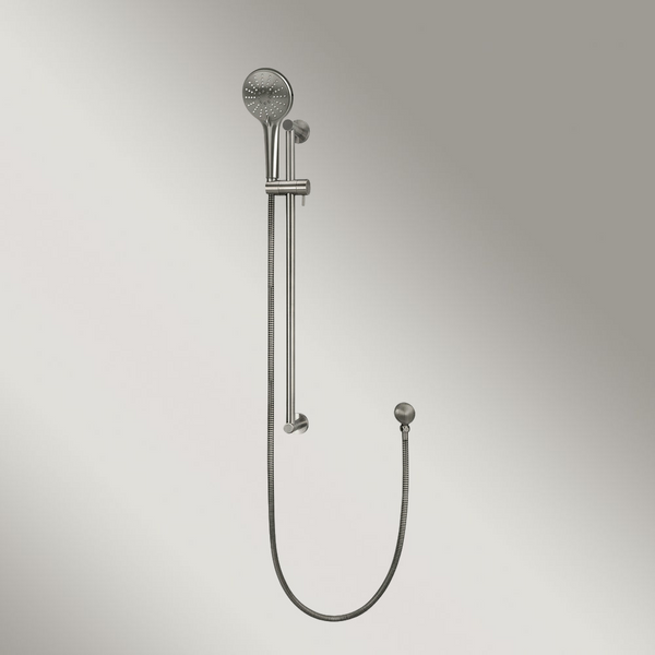 Meir Round Three Function Hand Shower On Rail Column Shadow Gunmetal