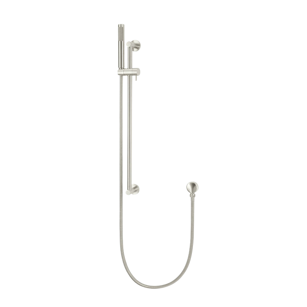 Meir Round Hand Shower On Rail Column Brushed Nickel