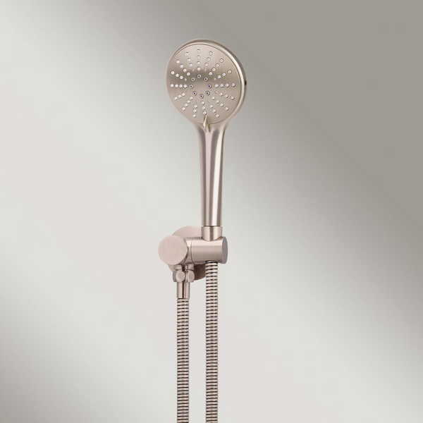 Meir Round Hand Shower On Swivel Bracket Champagne