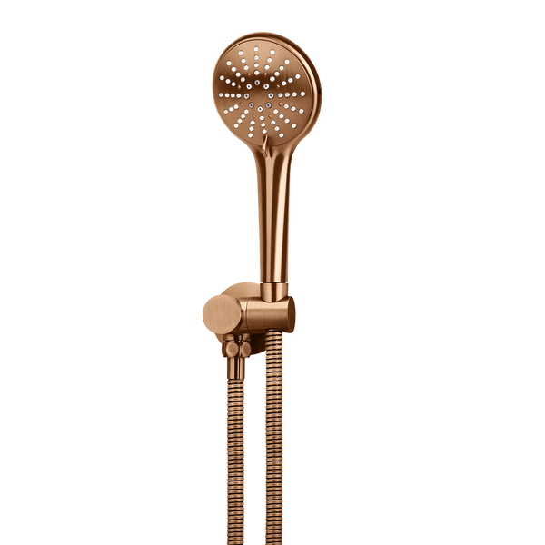 Meir Round Hand Shower On Swivel Bracket Lustre Bronze