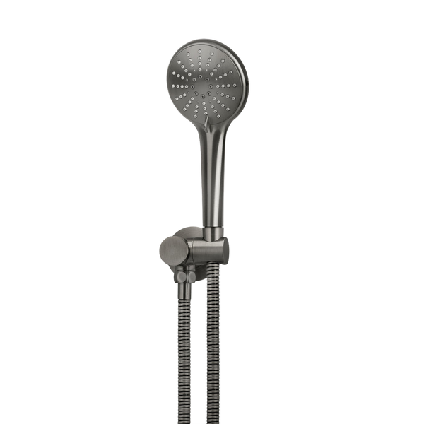 Meir Round Hand Shower On Swivel Bracket Shadow Gunmetal