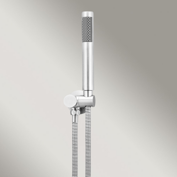 Meir Round Hand Shower On Swivel Bracket Polished Chrome