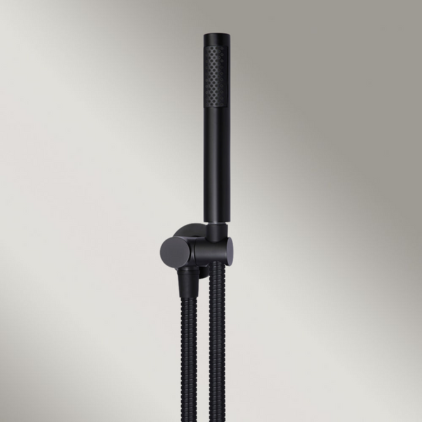 Meir Round Shower On Bracket Matte Black