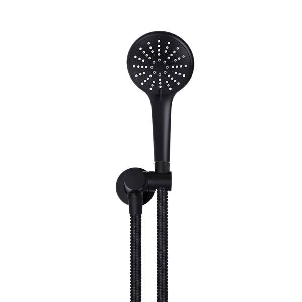 Meir Round Hand Shower On Swivel Bracket Matte Black