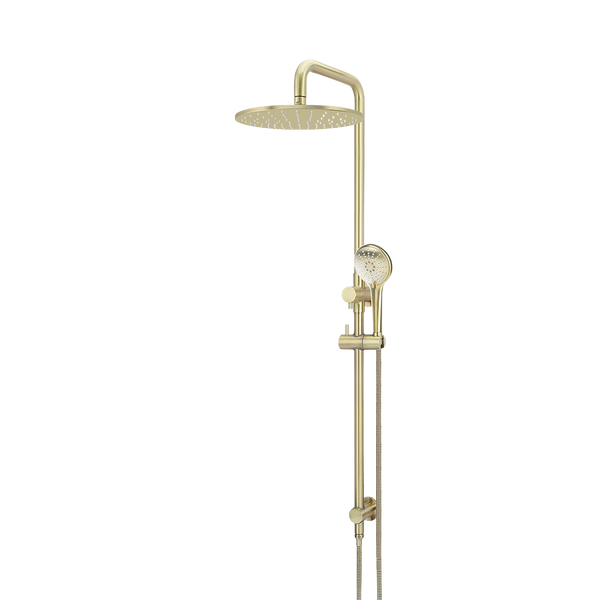 Meir Round Combination Shower Rail 300mm Rose Three Function Hand Shower Tiger Bronze