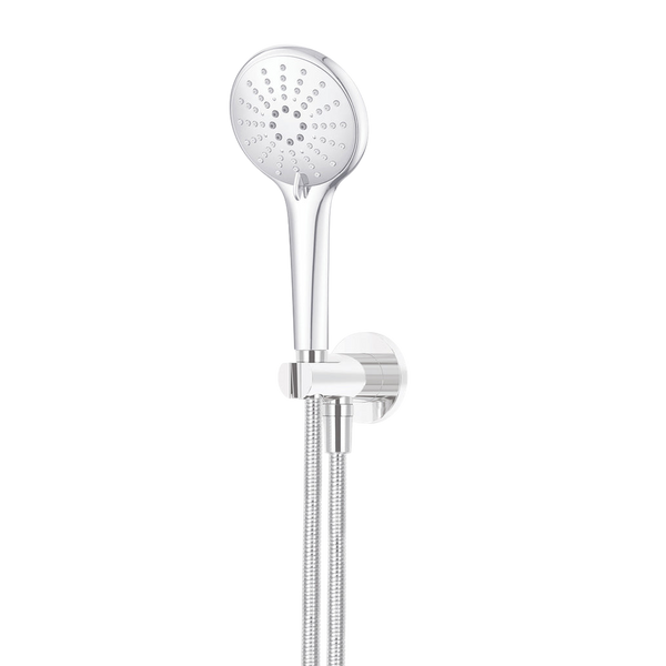 Meir Round Three Function Hand Shower On Fixed Bracket Polished Chrome
