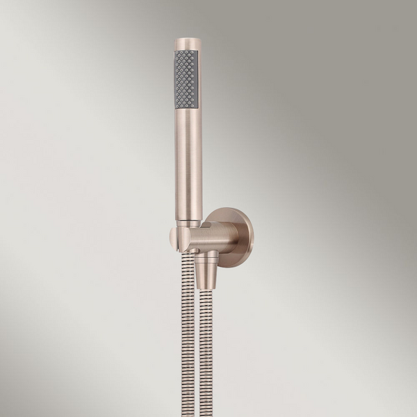 Meir Round Hand Shower On Fixed Bracket Champagne