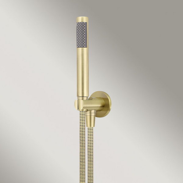 Meir Round Hand Shower On Fixed Bracket Tiger Bronze