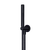 Meir Round Hand Shower On Fixed Bracket Matte Black