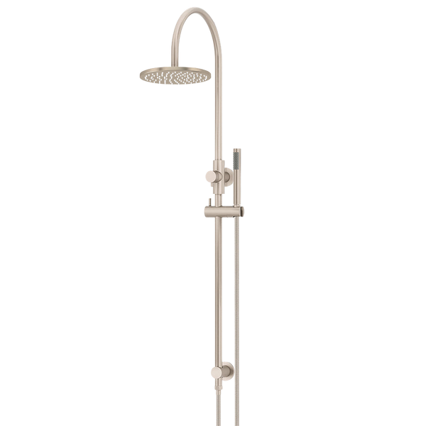 Meir 200mm Round Overhead Shower Set Single Function Hand Shower Champagne