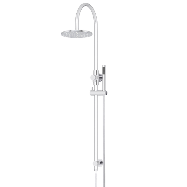 Meir 200mm Round Overhead Shower Set Single Function Hand Shower Polished Chrome