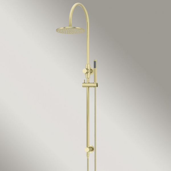 Meir 200mm Round Overhead Shower Set Single Function Hand Shower Tiger Bronze