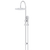 Meir 300mm Round Overhead Shower Rail Three Function Hand Shower Polished Chrome