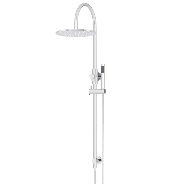 Meir 300mm Round Overhead Shower Set Single Function Hand Shower Polished Chrome