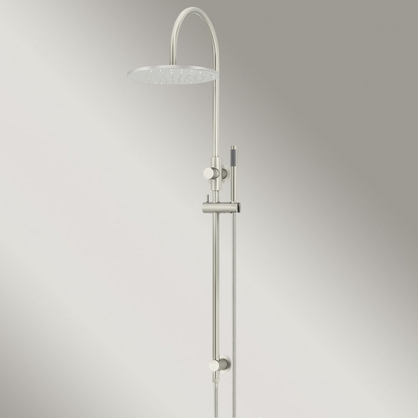 Meir 300mm Round Overhead Shower Set Single Function Hand Shower Brushed Nickel