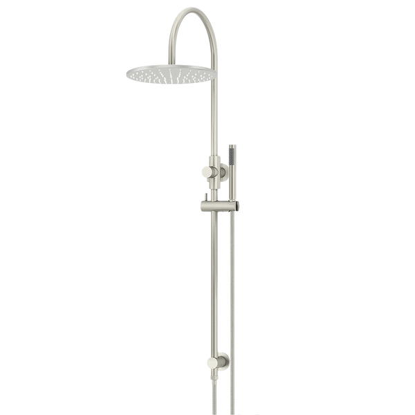 Meir 300mm Round Overhead Shower Set Single Function Hand Shower Brushed Nickel