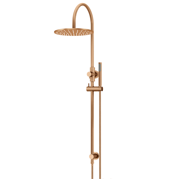 Meir 300mm Round Overhead Shower Set Single Function Hand Shower Lustre Bronze